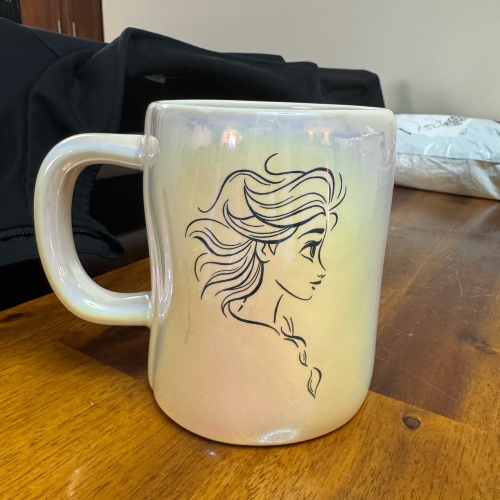 Iridescent Mug with Artistic Design